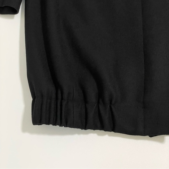 Helmut Lang Felted Wool High Neck Coat Black Medium - Picture 14 of 16